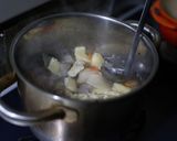 天然だしパックで作る 白味噌仕立ての粕汁作り方5写真