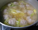 プチッと鍋で肉団子スープ作り方4写真