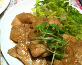 簡単 鶏むね肉でしょうが焼き作り方3写真