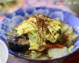 白菜と鯖味噌煮缶の和風炒め　ふわ玉のせ♪作り方4写真