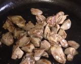 鶏レバーの焦がし醤油炒め作り方3写真