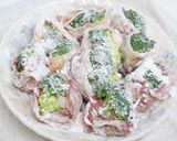 ブロッコリーの豚肉巻き竜田風（納豆ドレ）作り方2写真