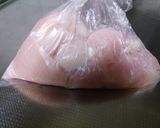 グルメのたれで簡単 鶏むね肉で手羽先風作り方1写真