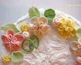 マシュマロフォンダンのお花でケーキ2作り方9写真