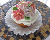 マシュマロフォンダンのお花のケーキ　３作り方6写真