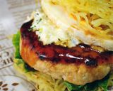鳥つくねの南蛮焼きそばバーガー作り方8写真