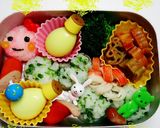 キャラ弁当青むしちゃん作り方3写真