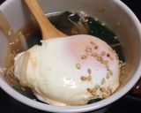 簡単☆とろ〜り落とし卵のピリ辛スープ作り方4写真