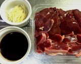 レバーと砂肝のウスターソース炒め作り方2写真