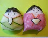 キャラ弁！「ひな祭り弁当」おにぎりで簡単作り方9写真