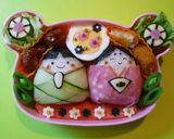 キャラ弁！「ひな祭り弁当」おにぎりで簡単作り方10写真