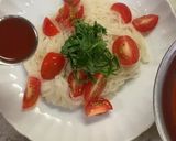 簡単！大葉とトマトの冷製そうめん作り方5写真