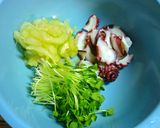 タコとセロリとカイワレのエスニックサラダ作り方3写真