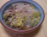 白菜と豚肉のミルフィーユ鍋☆麺つゆで簡単作り方4写真