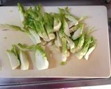 蕾菜の卵マカロニサラダ作り方1写真