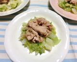 豚しゃぶの甘醤油和え　キャベツとともに♡作り方3写真
