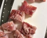 豚バラブロックで煮物☻作り方2写真