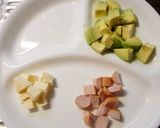 チーズと焼きアボカドのバジルトマトパスタ作り方1写真