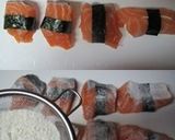 サーモンクリームチーズ お弁当に作り方3写真