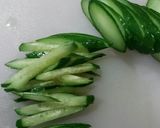 簡単 節約 もやしとキュウリのゴマ油炒め作り方2写真