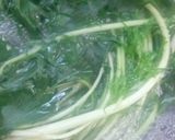 水菜のサラダ作り方1写真
