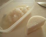 Ｗ大根と納豆のキムチーズスープ作り方1写真