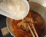Ｗ大根と納豆のキムチーズスープ作り方5写真