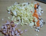 子供の朝ごはん 香ばしく具沢山な卵焼き作り方4写真