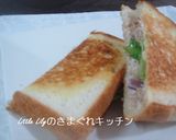 ツナとカッテージチーズのホットサンド作り方4写真