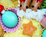 キャラ弁あったかブーツからウサギさん作り方4写真