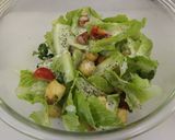 豆腐クルトンとベーコンのシーザーサラダ作り方6写真