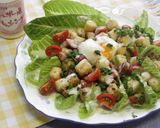 豆腐クルトンとベーコンのシーザーサラダ作り方8写真