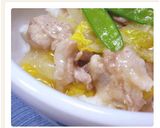 やわらか豚肉と白菜の中華どんぶり作り方10写真