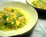 エビたま白菜のあんかけ焼きそば作り方9写真