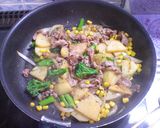 牛肉とポテトのバター醤油ハーブ焼き作り方4写真