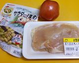 簡単!鶏豆トマSoup@プチッと作り方1写真