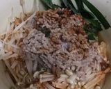 レンジで即席!豚キムチナムル雑炊作り方5写真