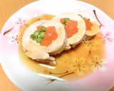 鶏むね肉の塩麹ハムロール 生姜あんかけ作り方6写真