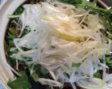 水菜と豚肉で簡単みぞれ鍋作り方3写真