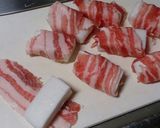 はんぺんにバラ肉巻いちゃいました(^^)作り方2写真
