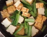 時短夕飯！厚揚と小松菜の麻婆味煮込み作り方3写真