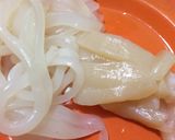 ウドとイカの塩焼きそば作り方2写真