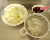 ねぎとしらたきのすき焼き風どんぶり作り方1写真