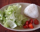 チーズIN♥焼おにぎりのおかずスープ作り方2写真