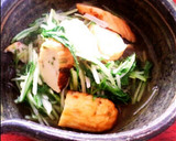 水菜と揚げ蒲鉾のさっと煮 茅乃舎だしレ♪作り方4写真