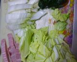 白菜・ほうれんそう・ベーコンのグラタン作り方1写真