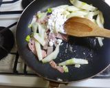 白菜・ほうれんそう・ベーコンのグラタン作り方3写真