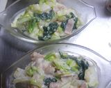 白菜・ほうれんそう・ベーコンのグラタン作り方8写真