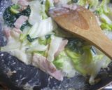 白菜・ほうれんそう・ベーコンのグラタン作り方6写真