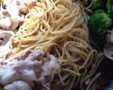 簡単♡豚バラとブロッコリーの和風パスタ作り方8写真